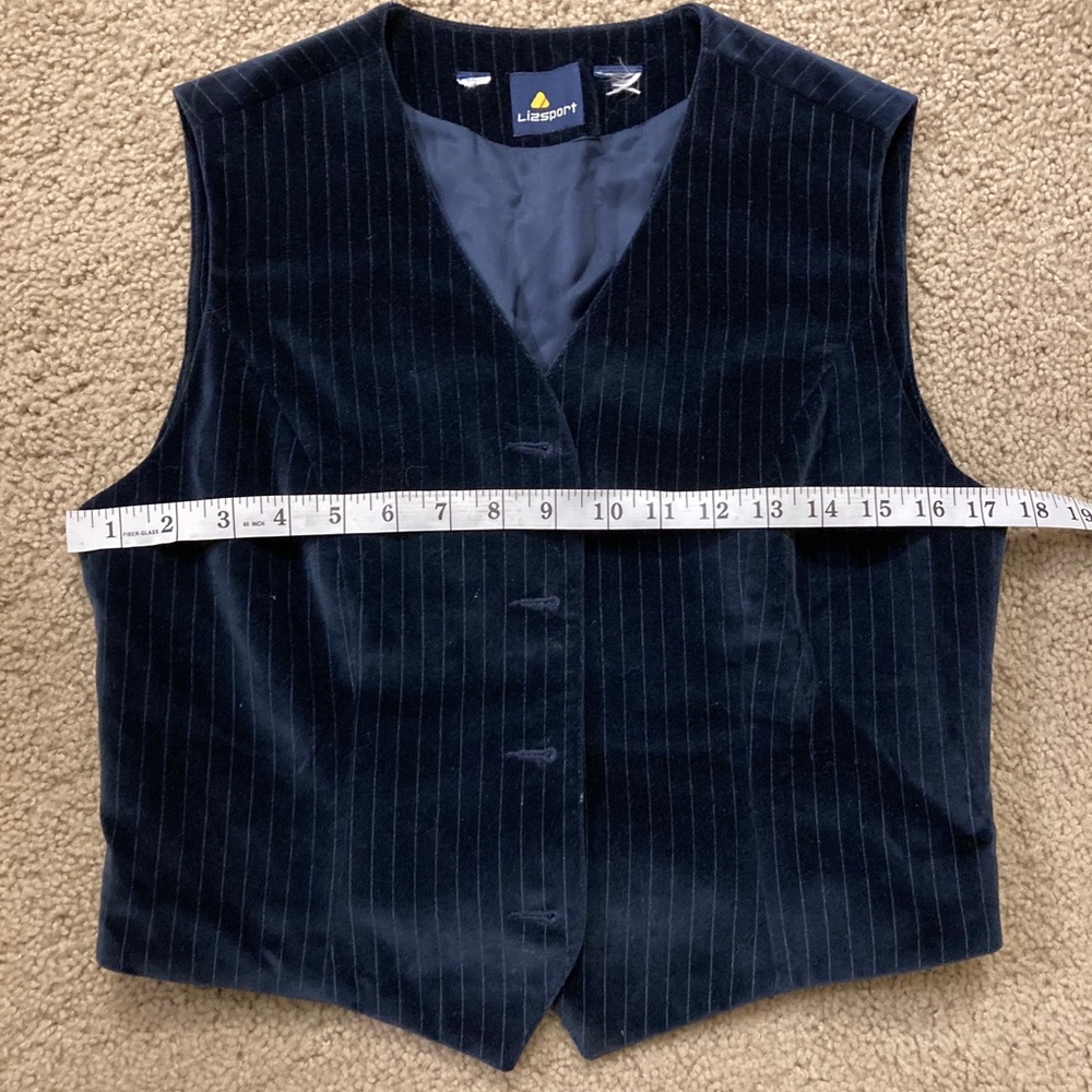 Vintage Cropped Velvet Vest sz MD